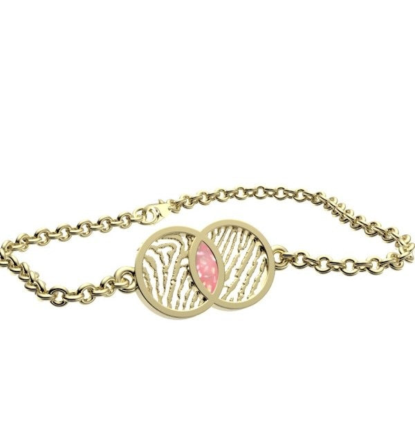 MemoryLink – Gepersonaliseerde Zilveren Vingerafdruk Armband