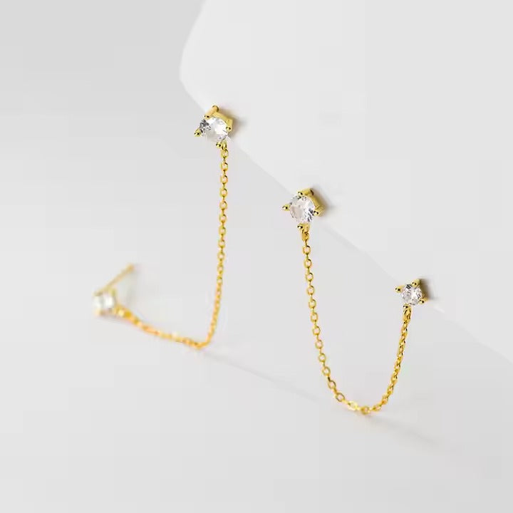 GlitterChain - Sprankelende Helix Oorbelle