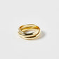 Trinity ring goud en zilver, geschikt voor elke gelegenheid