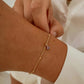 Satellite – Gepersonaliseerde Geboortesteen Armband