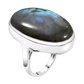LabradoriteLuxe - Statement Ring van Sterling Zilver