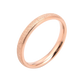 Een rosegoud vergulde roestvrijstalen ring met een dubbele afwerking—mat en glanzend—creëert een harmonieuze mix van texturen