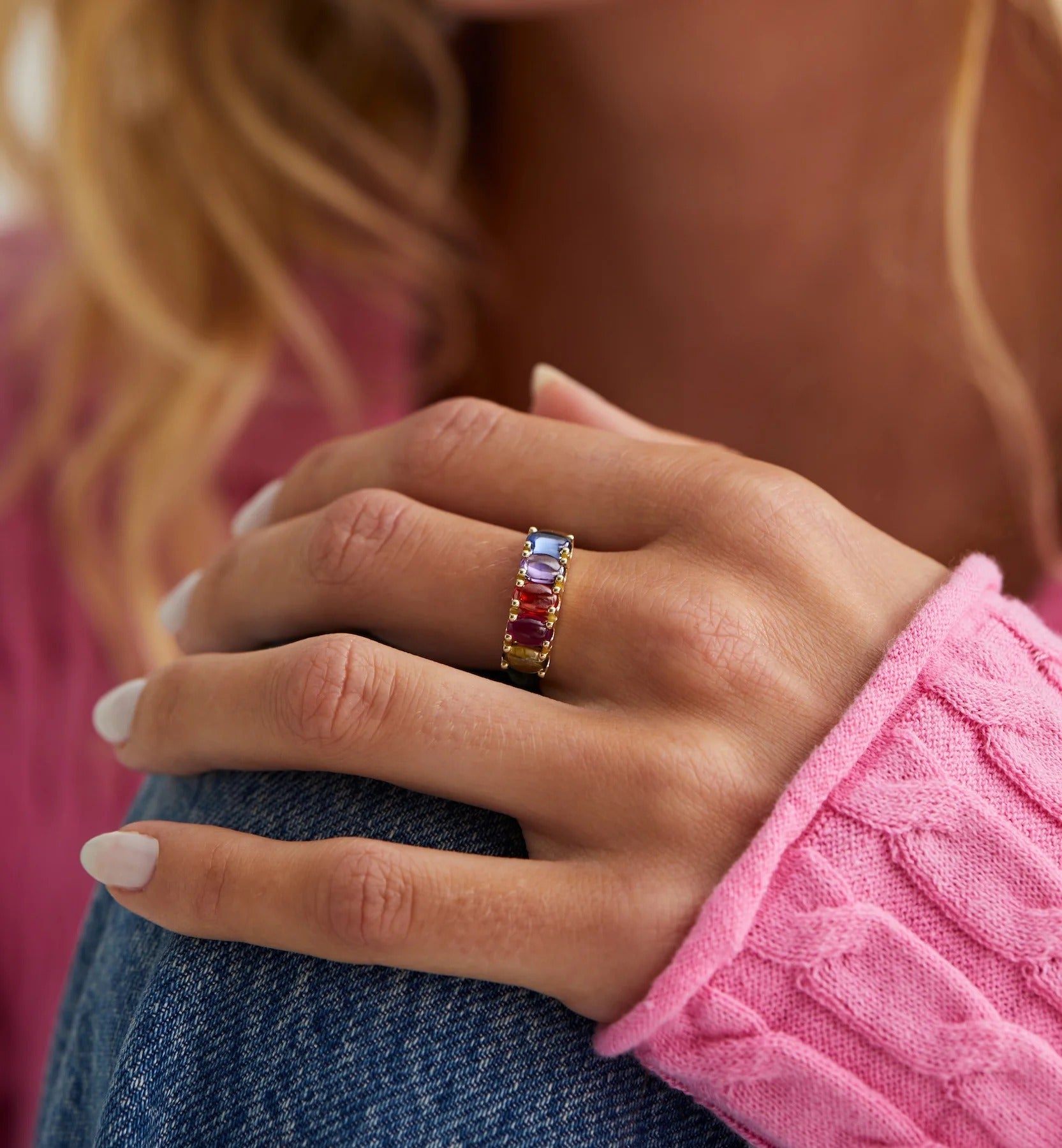 Gouden ring met zirkonia voor een stijlvolle en opvallende look