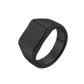 Zilveren ring met steen heren, gecombineerd met wolfraam