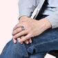 Elegante wolfraam ring voor heren met strakke afwerking